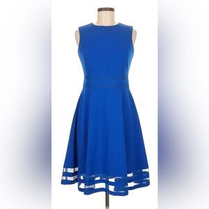 Elegant Blue Sleeveless Dress